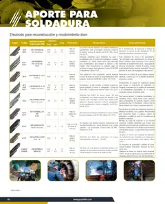 Vista previa de Infra catálogo Material de aporte para soldadura, nuevo folleto de la tienda, válido en México a partir del 07.01.2025 | Página: 12 | Productos: Maza, Caja, Cordones, Sobre