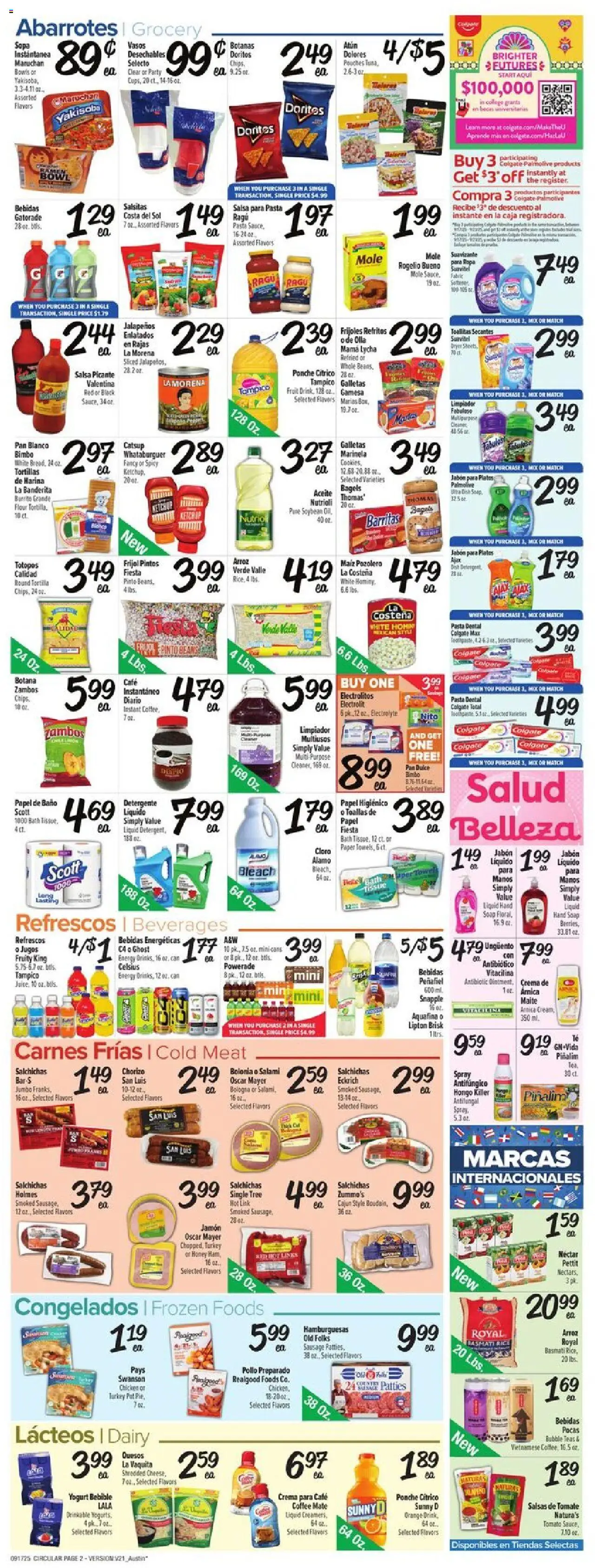 Fiesta Mart Weekly Ad - valid from 17.09.2025 | Page: 2 | Products: Pan, Salami, Rice, Chips