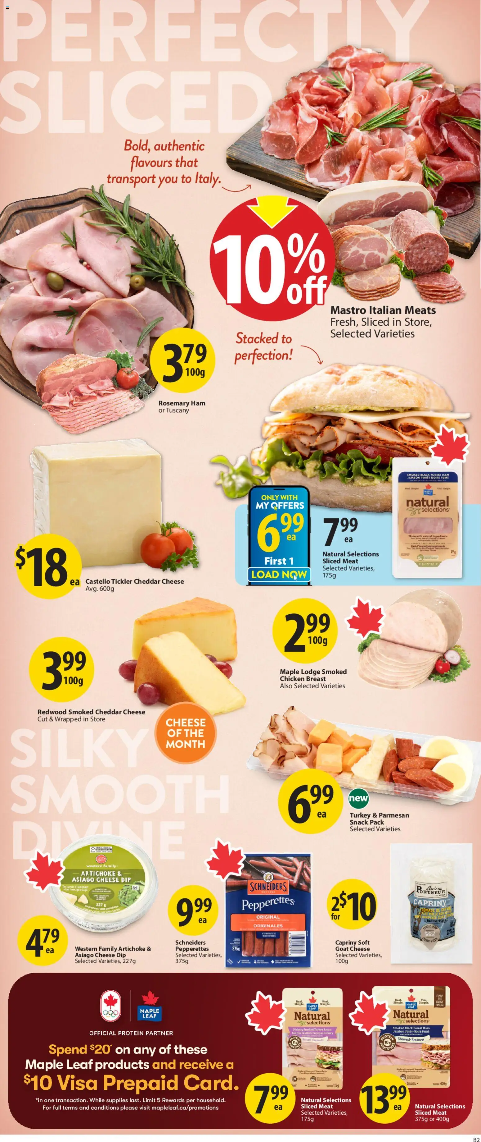Save on foods flyer valid from 29.01.2026 | Page: 13 | Products: Turkey, Cheese, Ham, Chicken