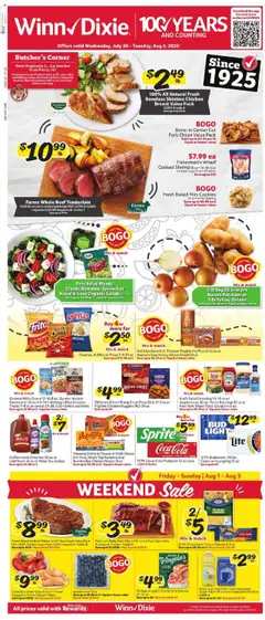 Preview of Winn Dixie weekly ads valid from 30.07.2025