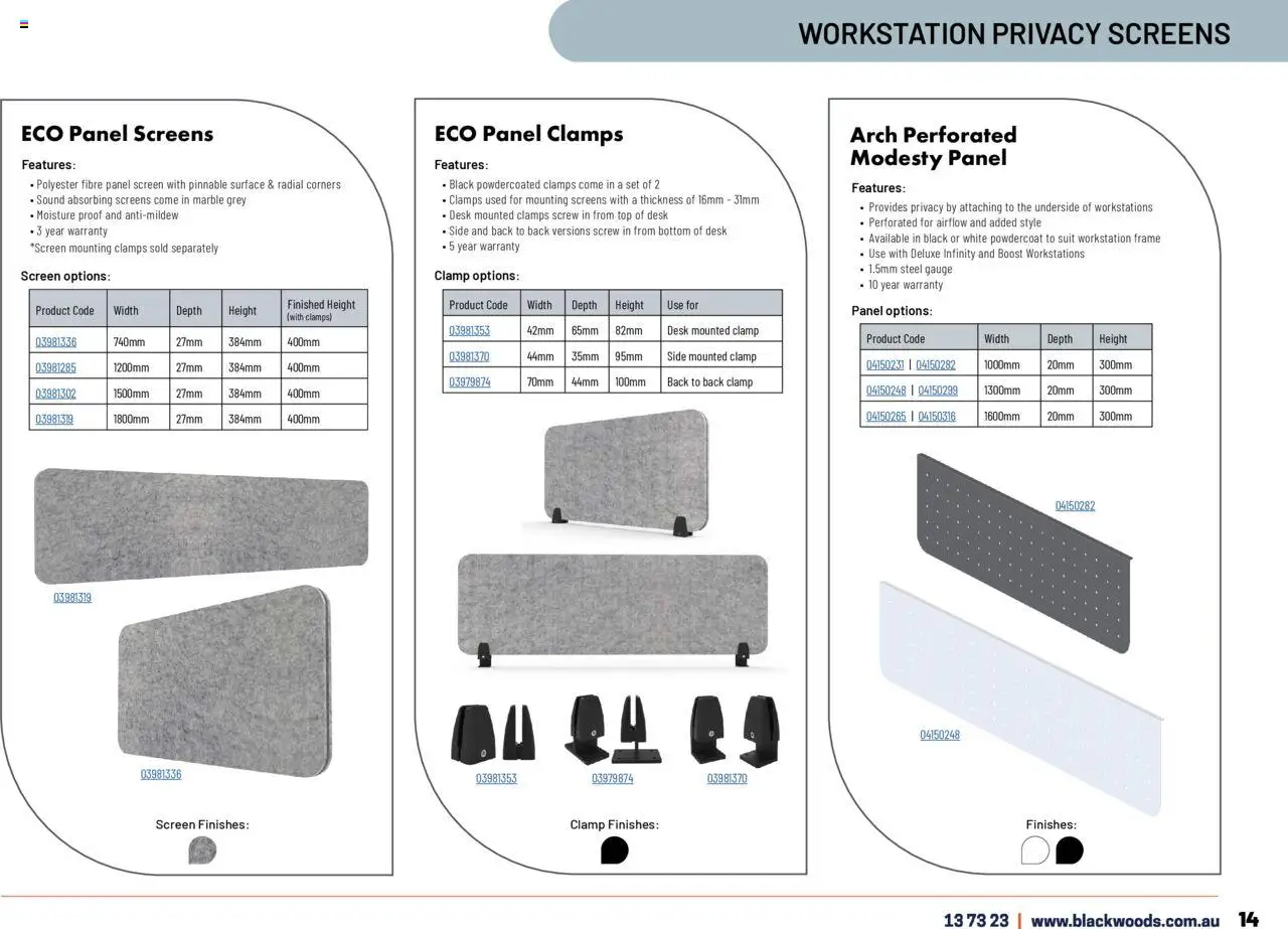 Black Woods catalogue - valid from 18.11.2024 | Page: 15 | Products: Desk, Suit, Screen