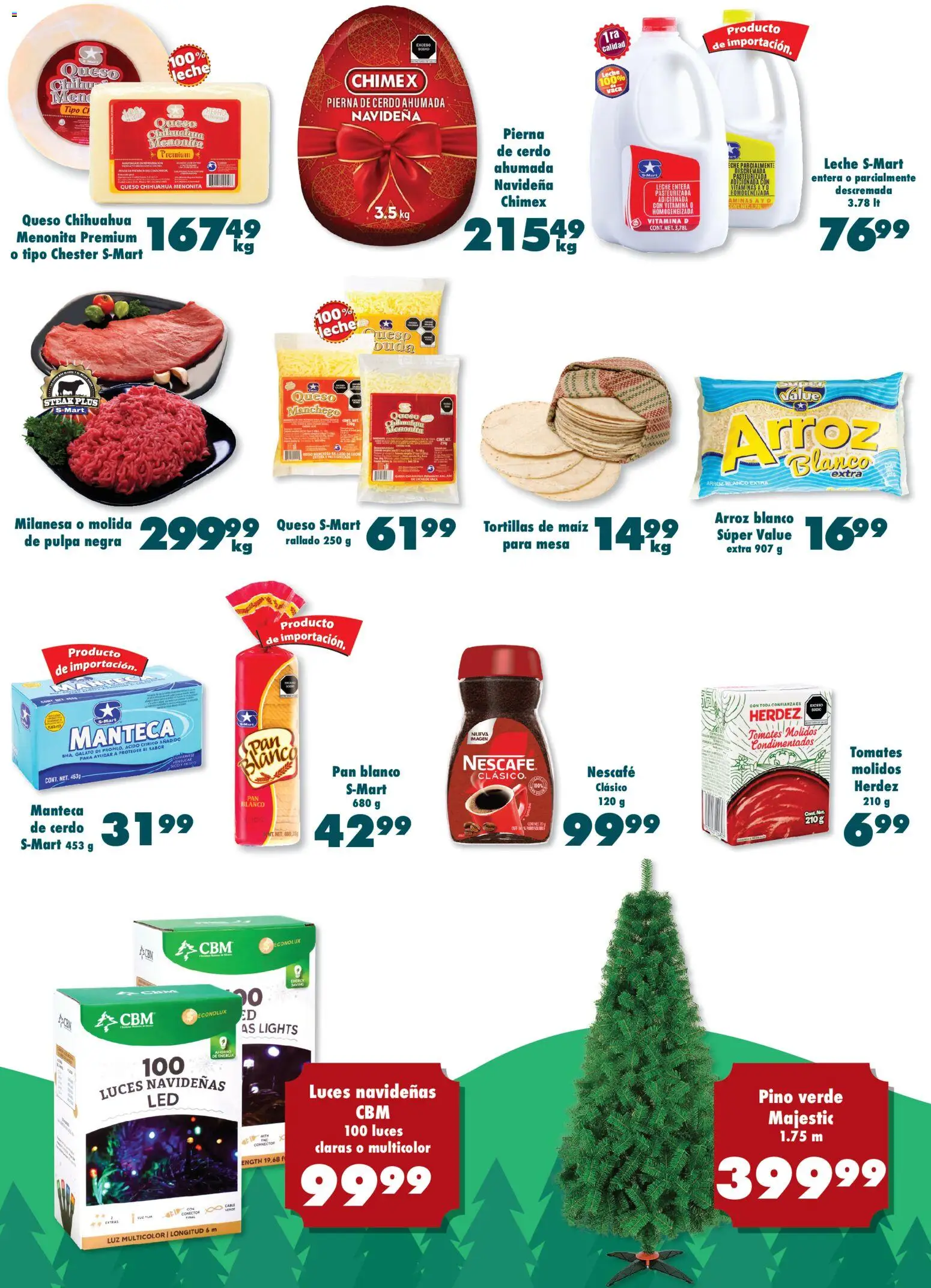 Nuevas ofertas de S-Mart válidas en toda la República Mexicana desde el 25.11.2025. ¡Encuentra las mejores ofertas en S-Mart folleto Monterrey! | Página: 5 | Productos: Milanesa, Pan, Cerdo, Vitaminas