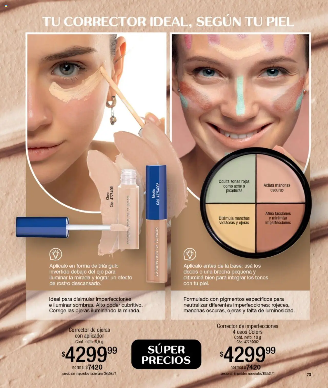 Millanel catálogo │ válido desde el 15.09.2025 | Página: 73 | Productos: Corrector de ojeras