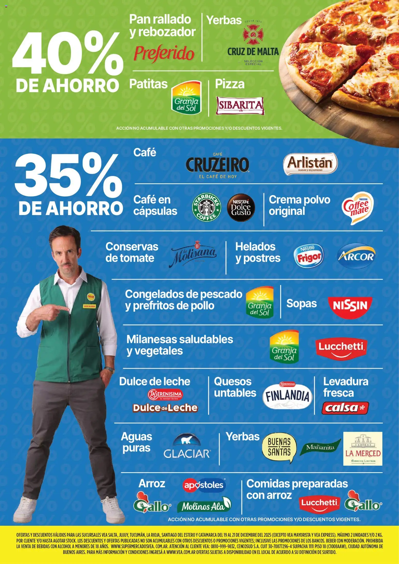 Vea - Oferta fin de semana │ válido desde el 19.12.2025 | Página: 6 | Productos: Mate, Dulce de leche, Leche, Pan