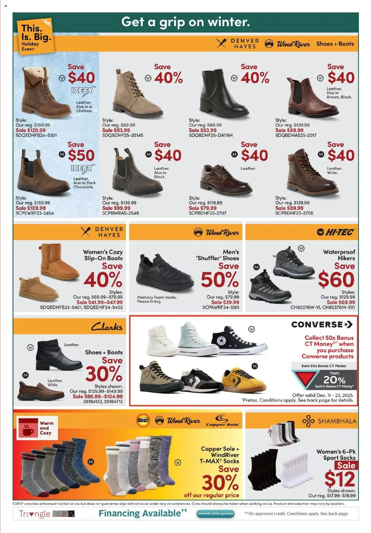 Mark's flyer valid from 11.12.2025 | Page: 2 | Products: Boots, Shoes, Socks