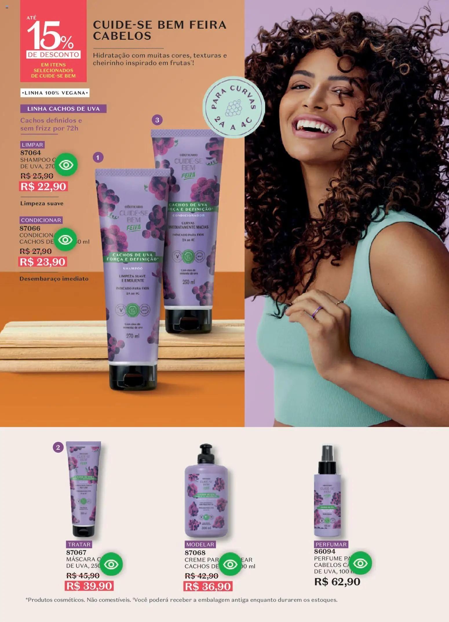 O Boticário Folheto - válido de 02.03.2026 | Página: 183 | Produtos: Shampoo, Condicionador, Creme, Pá