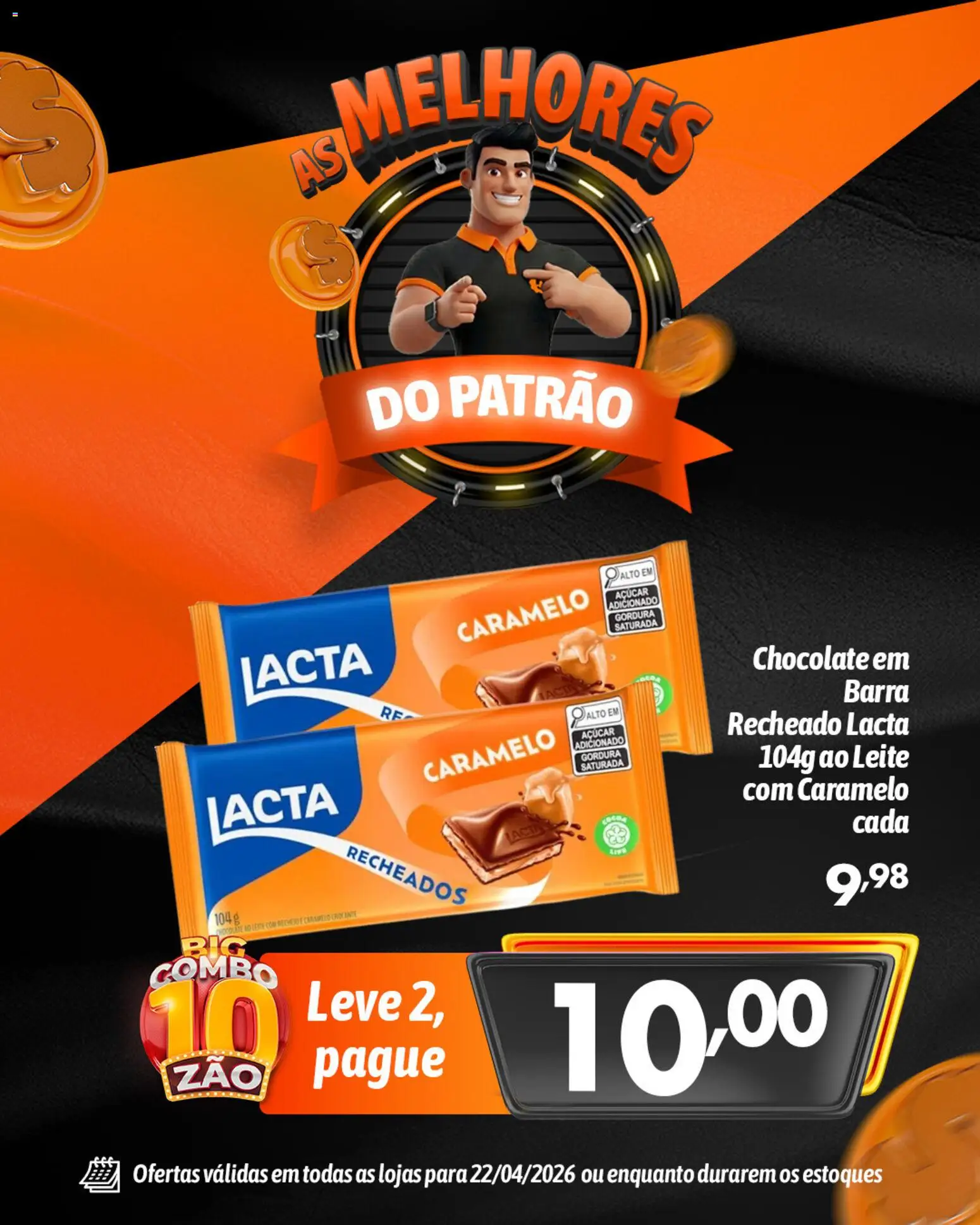 Big Compra Folheto - válido de 22.04.2026 | Página: 4 | Produtos: Leite, Chocolate, Açúcar