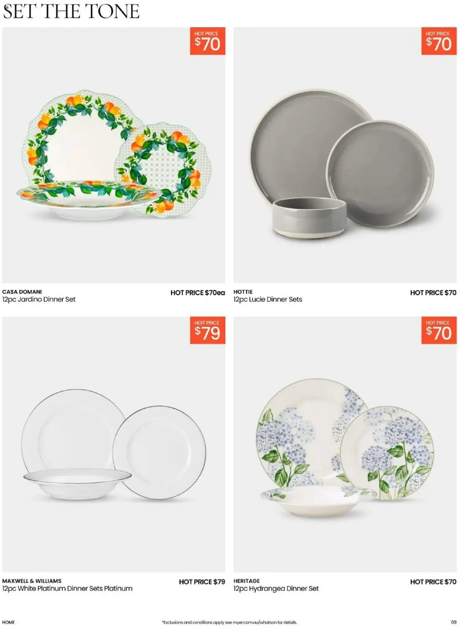 Deals catalogue - valid from 07.04.2026 | Page: 9 | Products: Dinner set