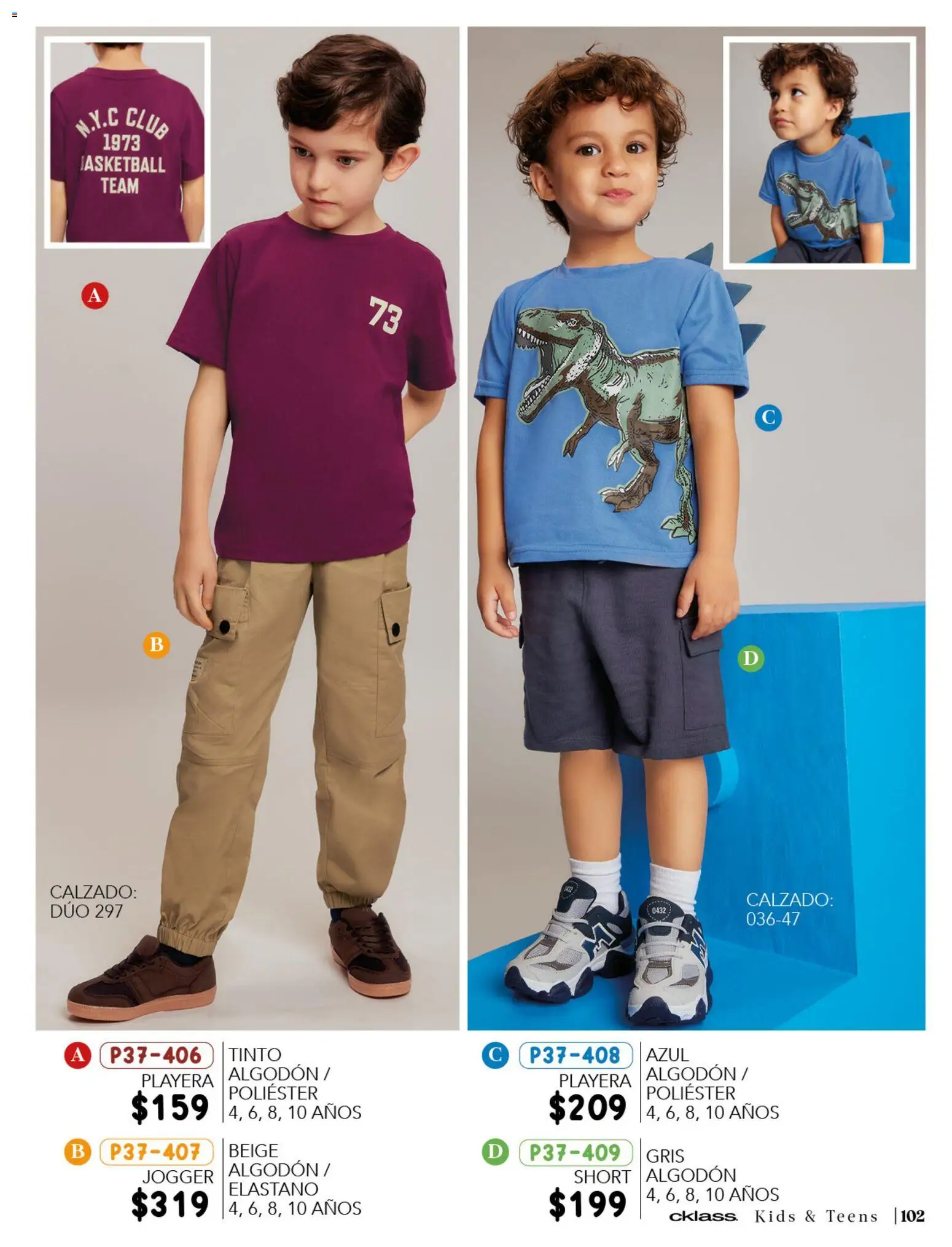 Nuevas ofertas de Cklass válidas en toda la República Mexicana desde el 26.03.2026. ¡Encuentra las mejores ofertas en Cklass catálogo Especial Día del Niño! | Página: 19 | Productos: Algodón, Playera, Short