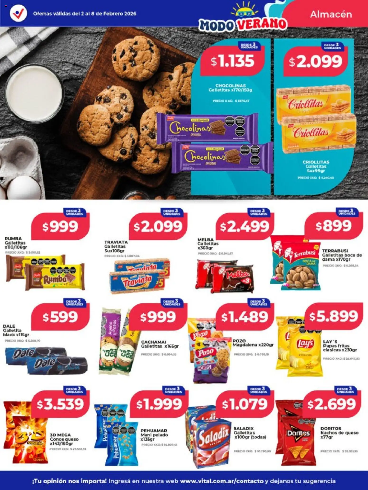 Vital - Ofertas - Santa Fe  │ válido desde el 02.02.2026 | Página: 11 | Productos: Mani, Magdalena, Queso, Papas fritas