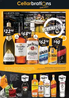 Preview of Deals - Good Shout! QLD SS 23/03 - valid from 22.03.2026 | Page: 1 | Products: Wine, Bourbon, Vodka, Whiskey