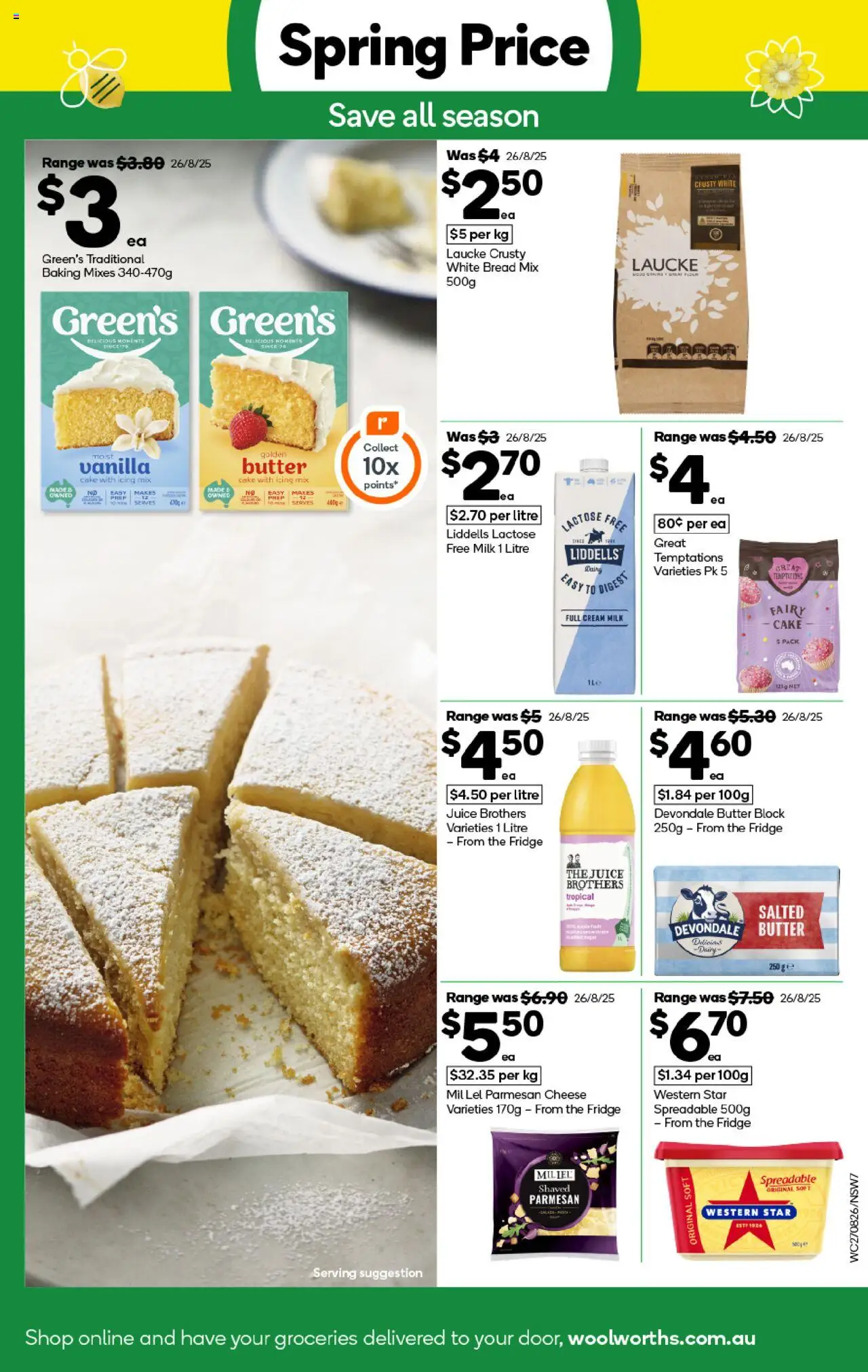 Woolworths catalogue - valid from 27.08.2025 | Page: 7 | Products: Butter, Cheese, Juice, Cream