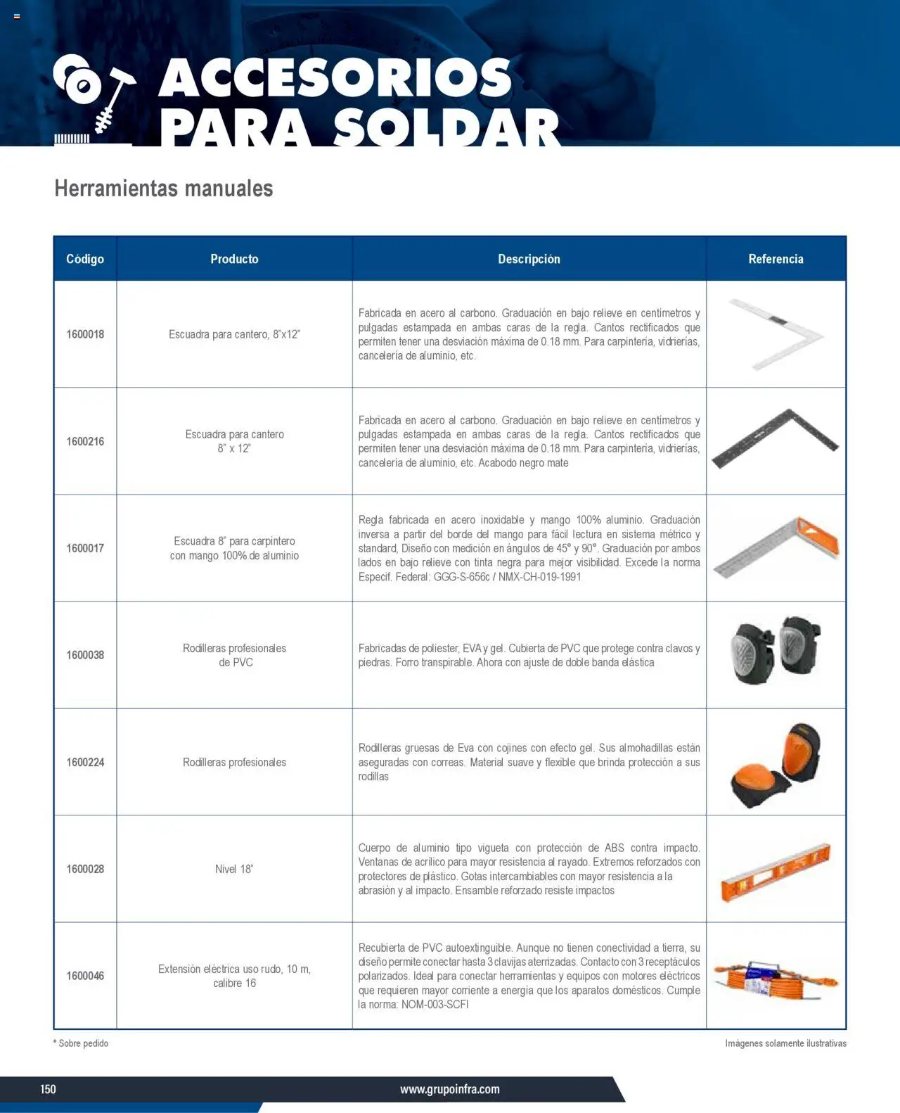 Nuevas ofertas de Infra válidas en toda la República Mexicana desde el 07.01.2025. ¡Encuentra las mejores ofertas en Infra catálogo Productos y accesorios para el soldador! | Página: 20 | Productos: Extensión, Flexible, Mate, Sobre