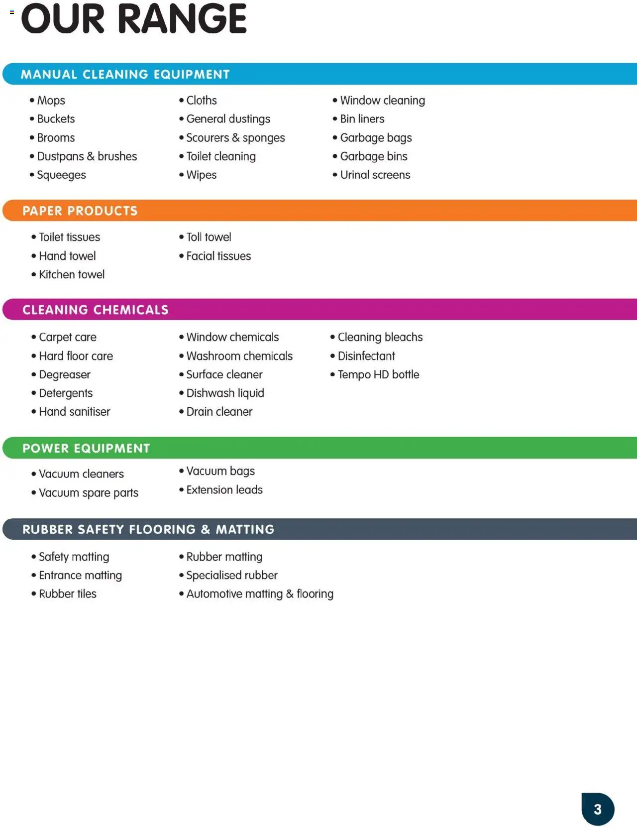 Clark Rubber catalogue - valid from 05.05.2025 | Page: 3 | Products: Toilet, Cleaner, Garbage bags, Window
