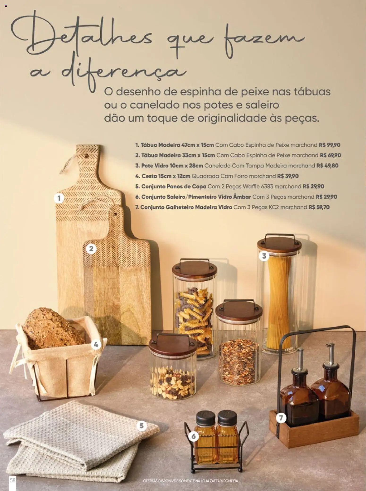 Zaffari Folheto - válido de 27.11.2025 | Página: 58 | Produtos: Cesta, Copa, Potes, Tábua