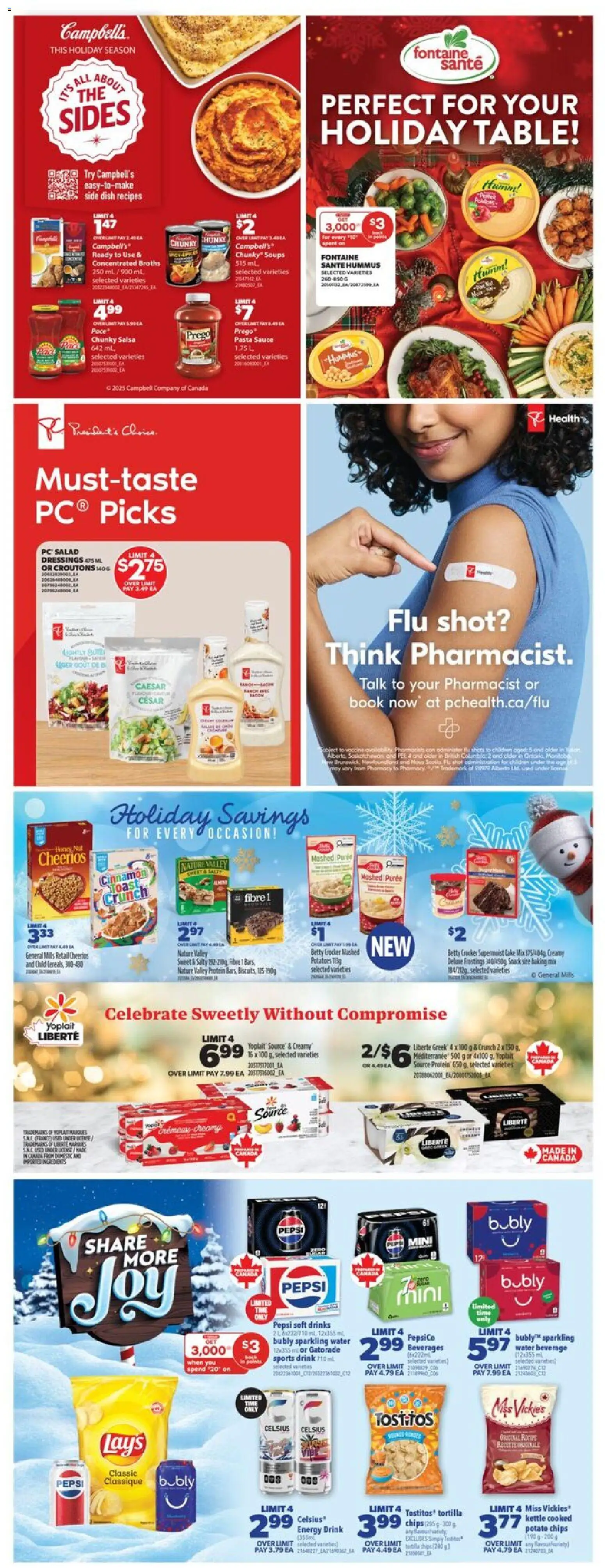 Real Canadian Superstore flyer valid from 11.12.2025 | Page: 39 | Products: Pasta, Chips, PC, Potatoes