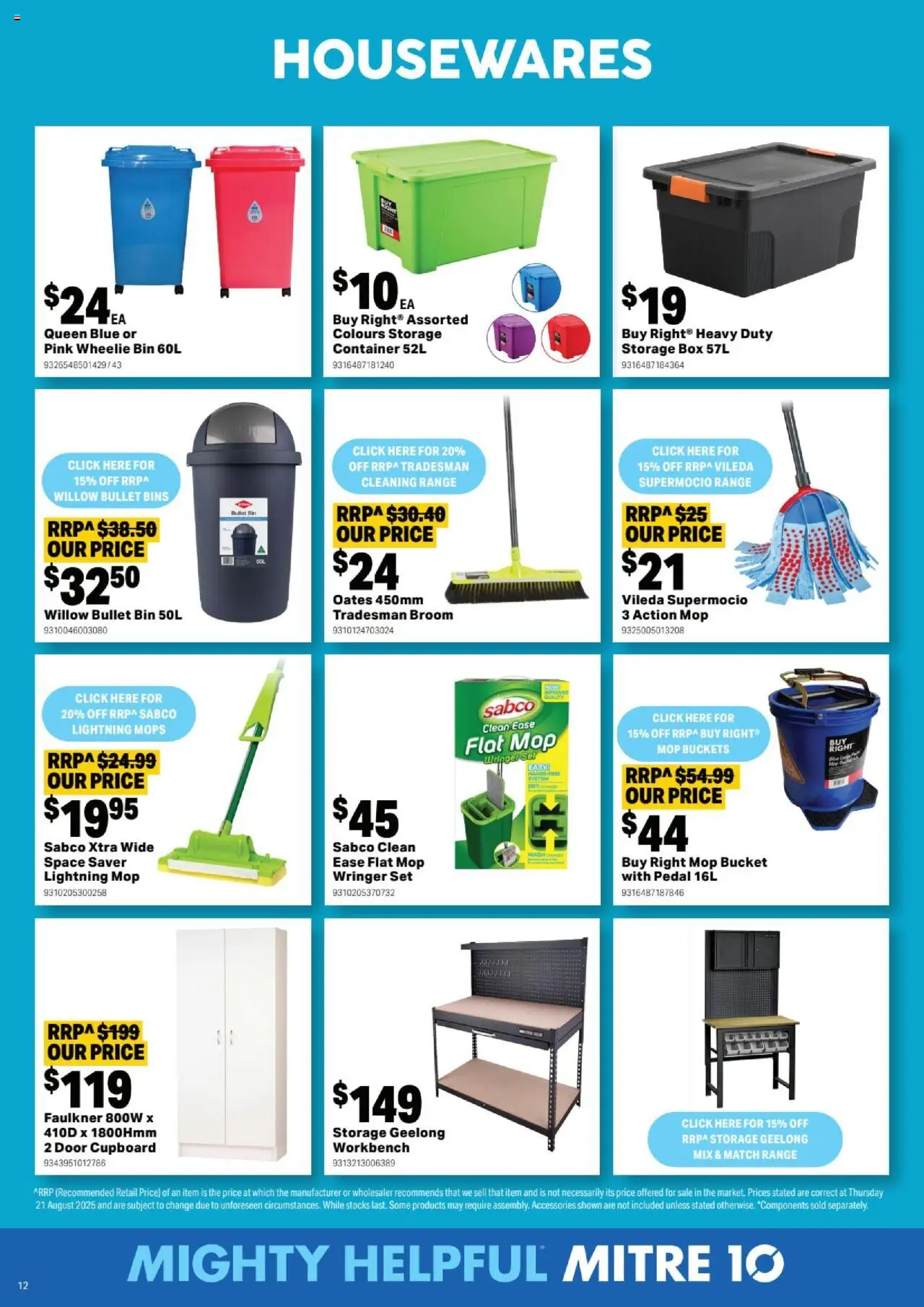 Mitre 10 catalogue - valid from 01.10.2025 | Page: 12