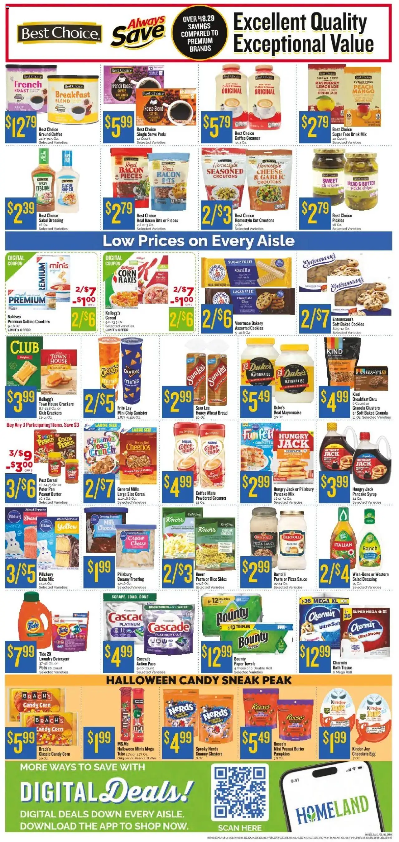 Homeland Weekly Ad - valid from 20.08.2025 | Page: 3 | Products: Corn, Pan, Pasta, Peach