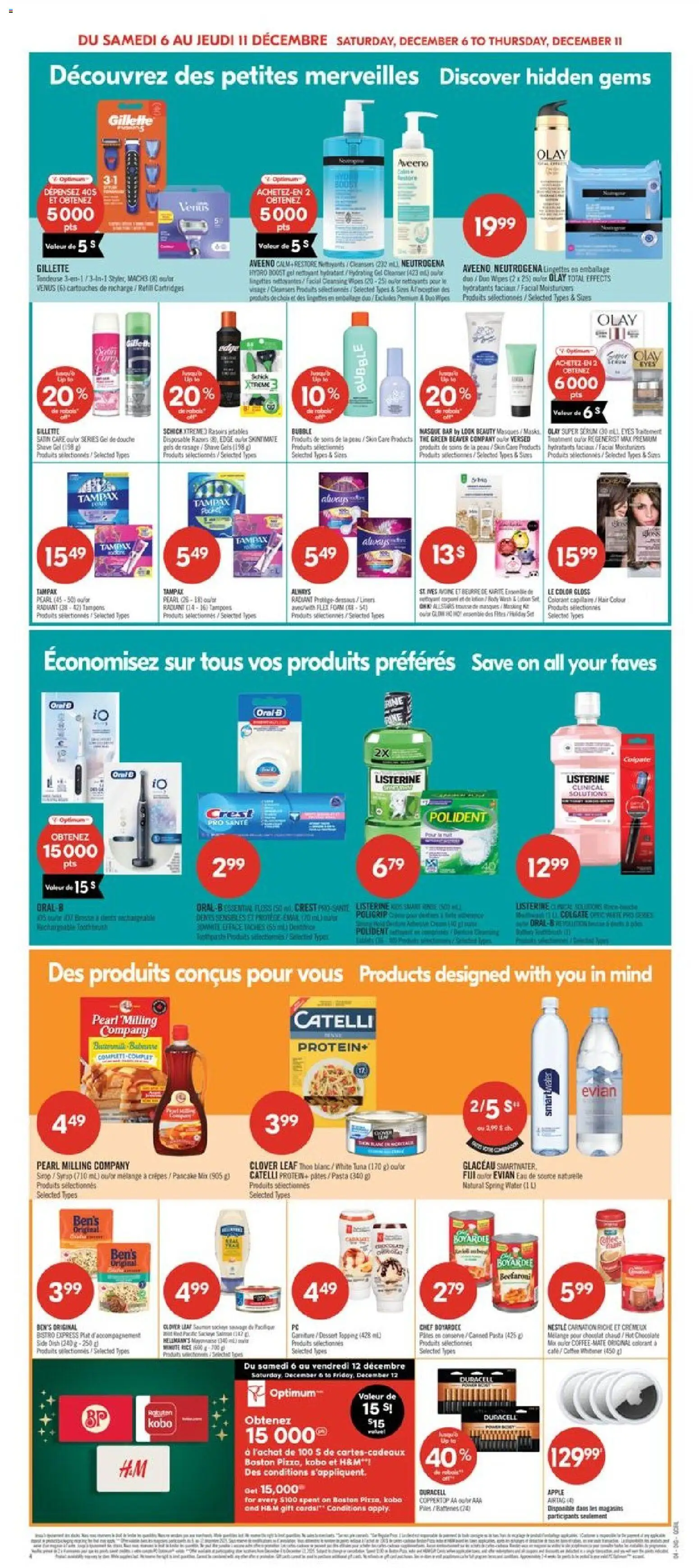 Pharmaprix flyer valid from 06.12.2025 | Page: 21 | Products: Rice, Body wash, Toothpaste, Battery