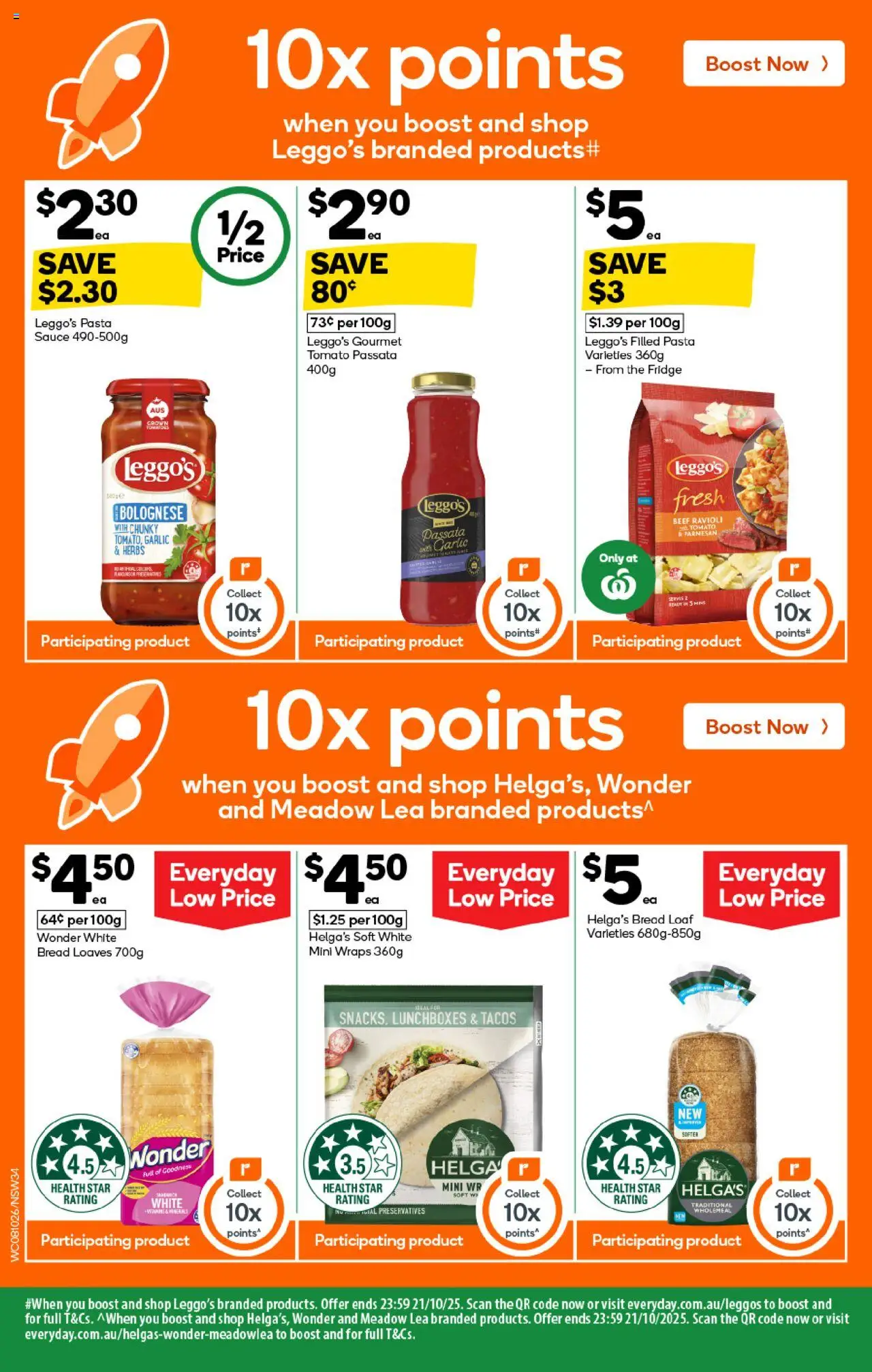 Woolworths catalogue - valid from 08.10.2025 | Page: 34 | Products: Bread, Beef, Garlic, Fridge