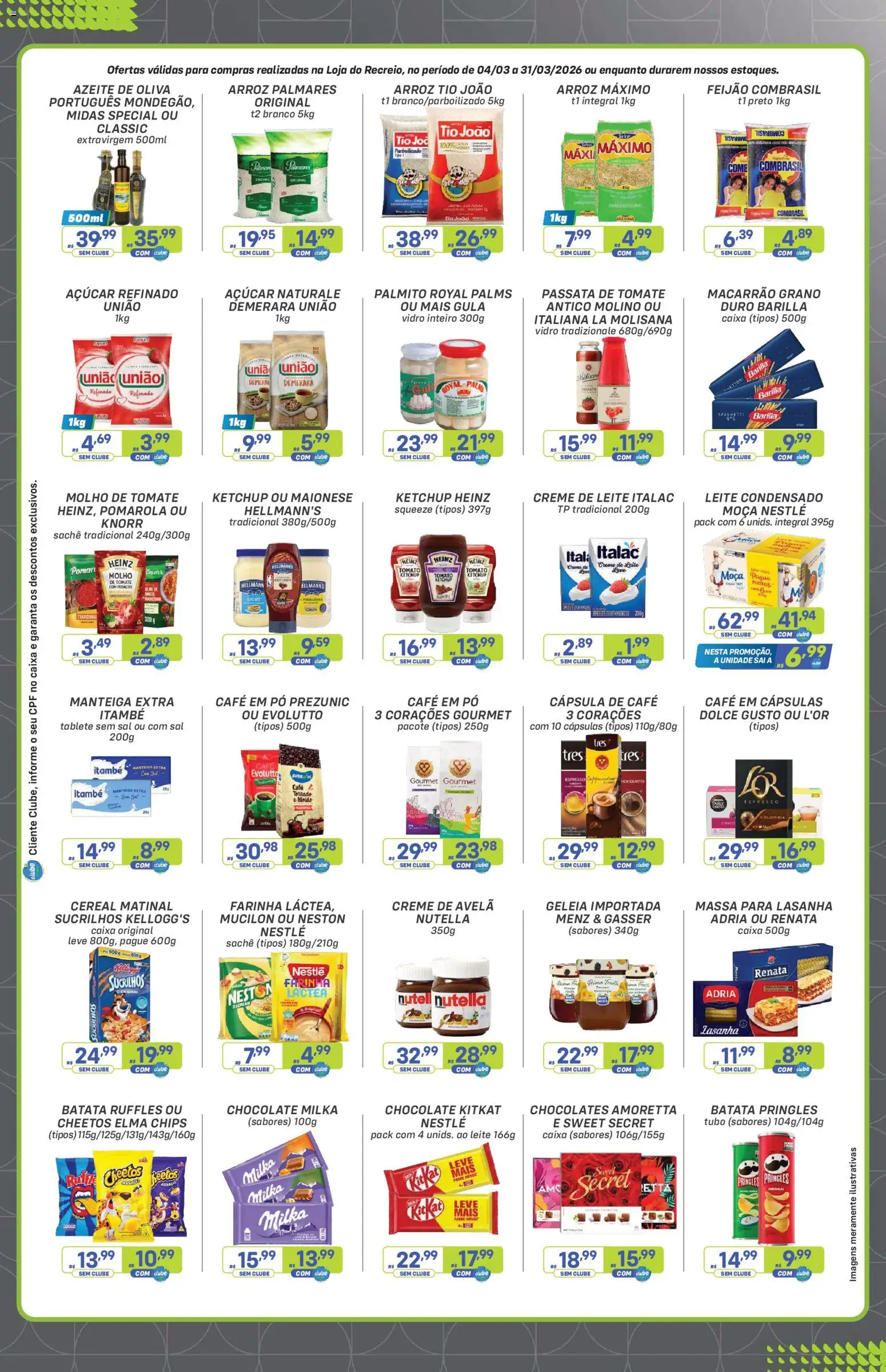 Prezunic Folheto - válido de 04.03.2026 | Página: 4 | Produtos: Palmito, Leite, Geleia, Maionese
