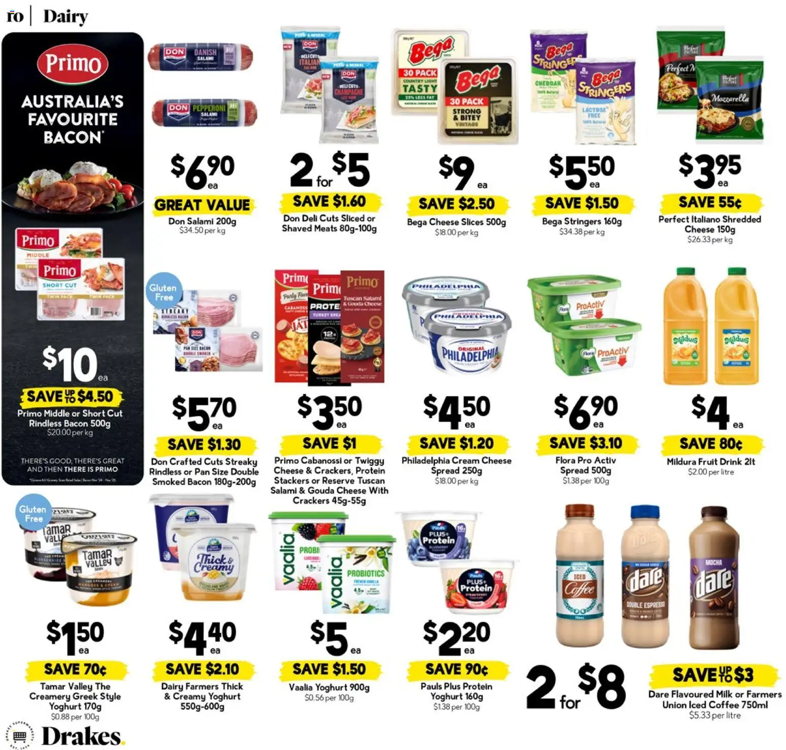 Drakes catalogue - valid from 15.04.2026 | Page: 10 | Products: Bacon, Light, Milk, Salami