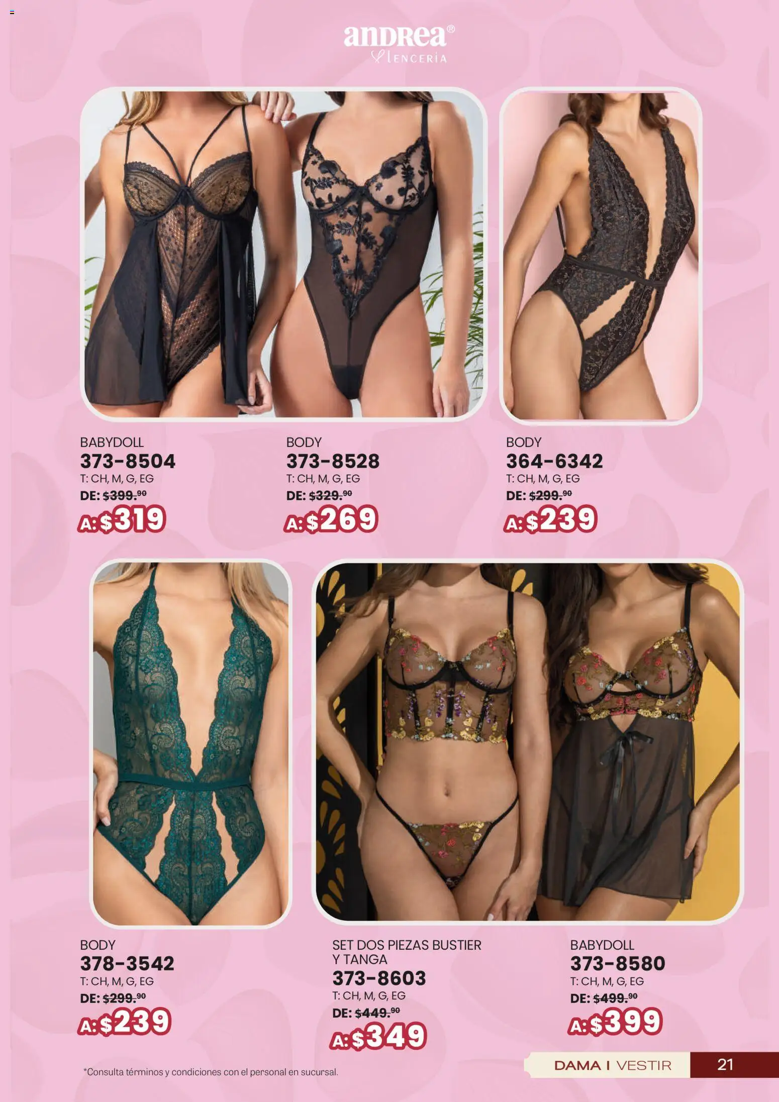 Nuevas ofertas de Andrea válidas en toda la República Mexicana desde el 25.01.2026. ¡Encuentra las mejores ofertas en Andrea catálogo San Vatentín! | Página: 21 | Productos: Body