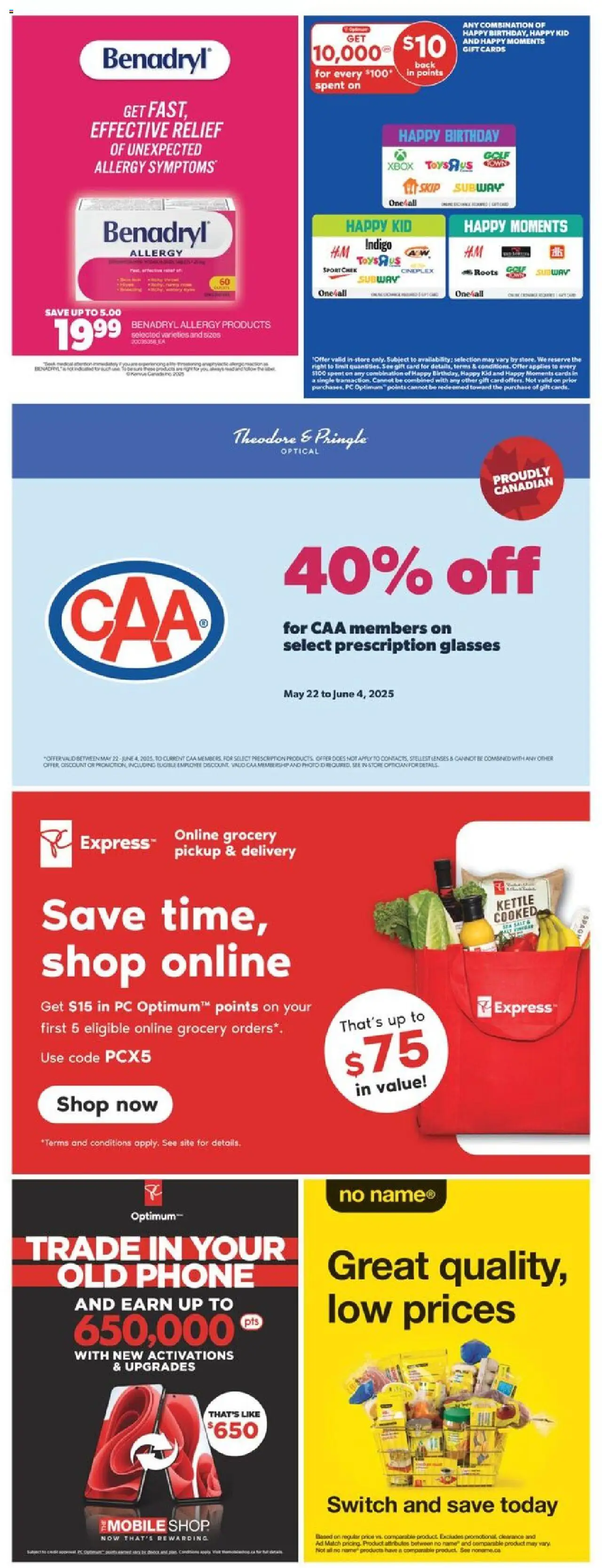 Real Canadian Superstore flyer valid from 29.05.2025 | Page: 35 | Products: Glasses, Phone, Xbox, Kettle
