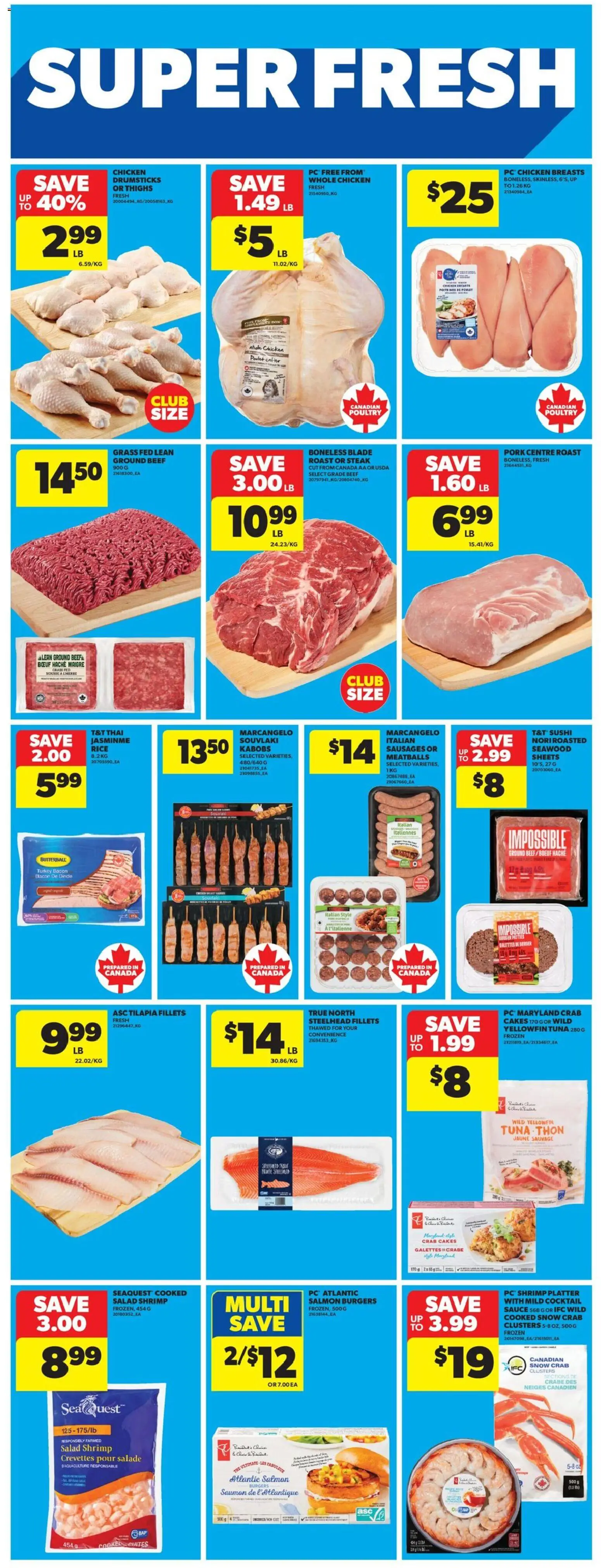 Real Canadian Superstore flyer valid from 05.03.2026 | Page: 10 | Products: Beef, Chicken breasts, Chicken, Pork