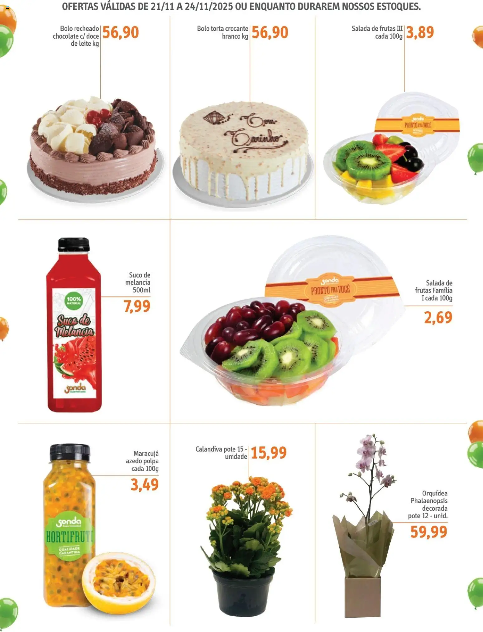 Sonda Folheto - válido de 21.11.2025 | Página: 5 | Produtos: Melancia, Leite, Chocolate, Suco