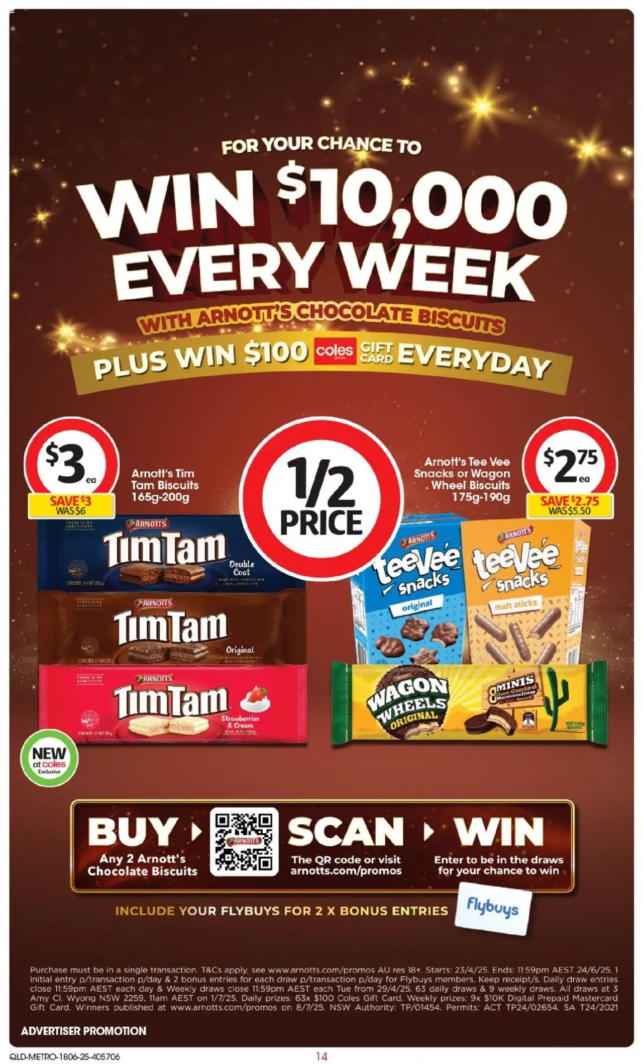 Coles catalogue - valid from 18.06.2025 | Page: 14 | Products: Strawberries, Biscuits, Coat, Digital