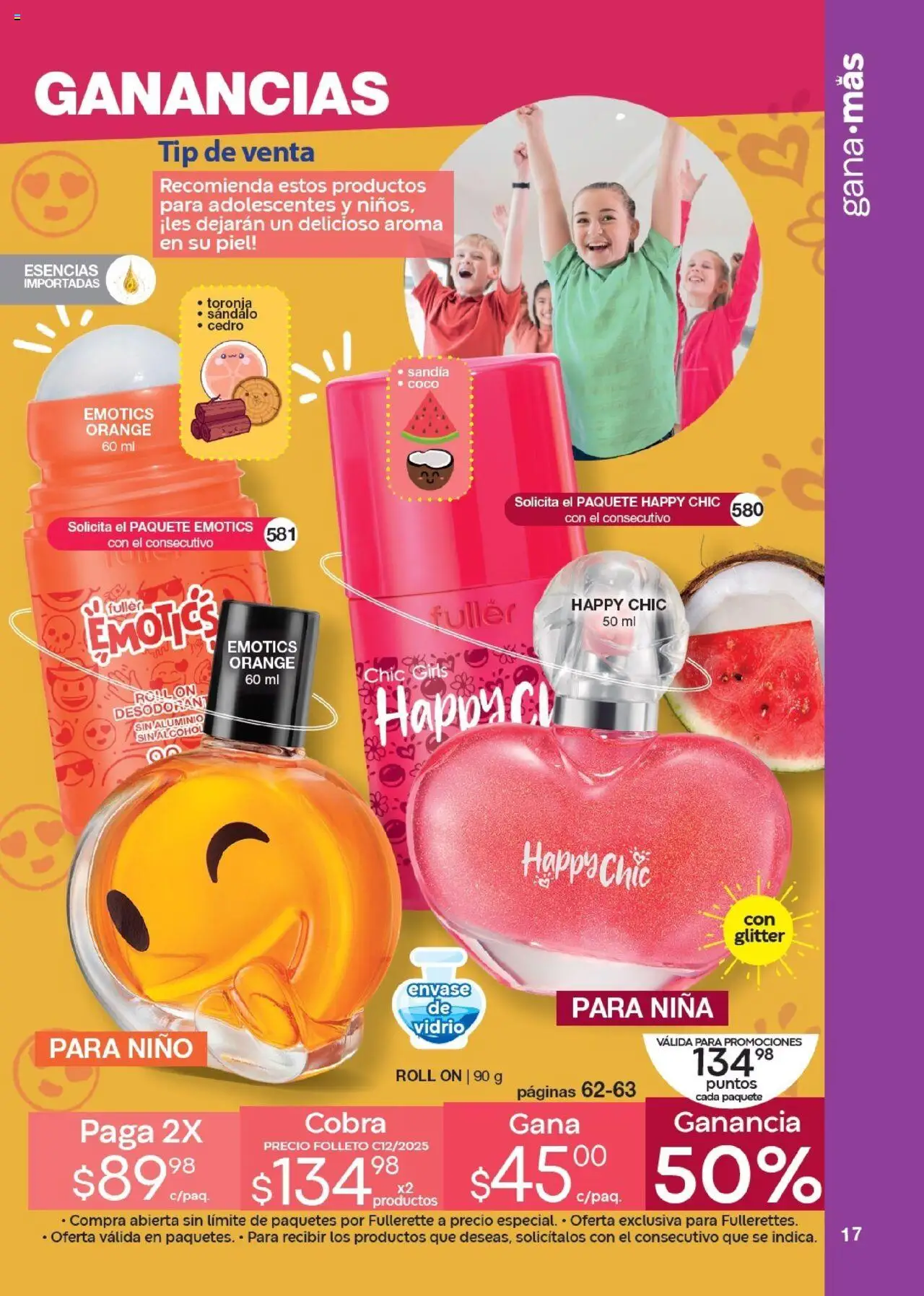 Nuevas ofertas de Fuller válidas en toda la República Mexicana desde el 17.09.2025. ¡Encuentra las mejores ofertas en Fuller - Revista Gana Más C12! | Página: 17 | Productos: Sandía, Toronja, Glitter, Esencias