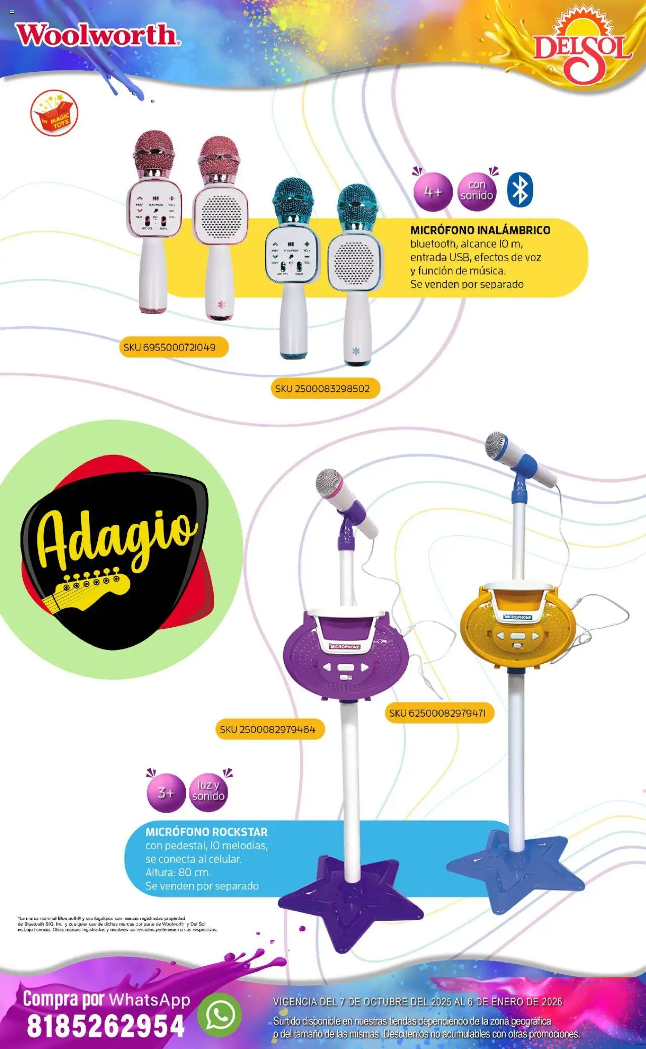 Nuevas ofertas de Del Sol y Woolworth válidas en toda la República Mexicana desde el 07.10.2025. ¡Encuentra las mejores ofertas en Del Sol y Woolworth - Catálogo Castillo Del Juguete! | Página: 119 | Productos: Pollo, Micrófono