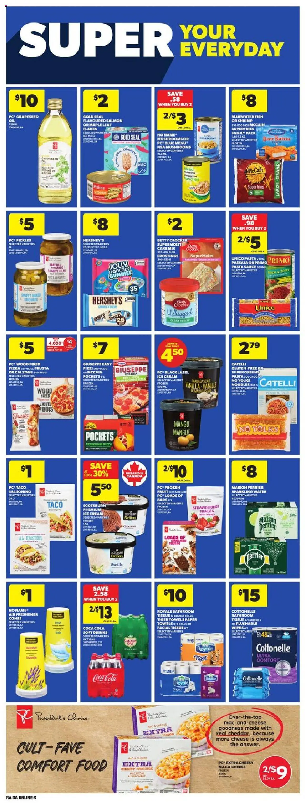 Atlantic Superstore flyer valid from 14.08.2025 | Page: 15 | Products: Strawberries, Ice cream, PC, Pizza