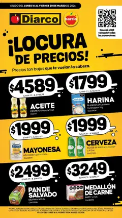 Vista previa Diarco - Especial Locura De Precios válido desde el 16.03.2026