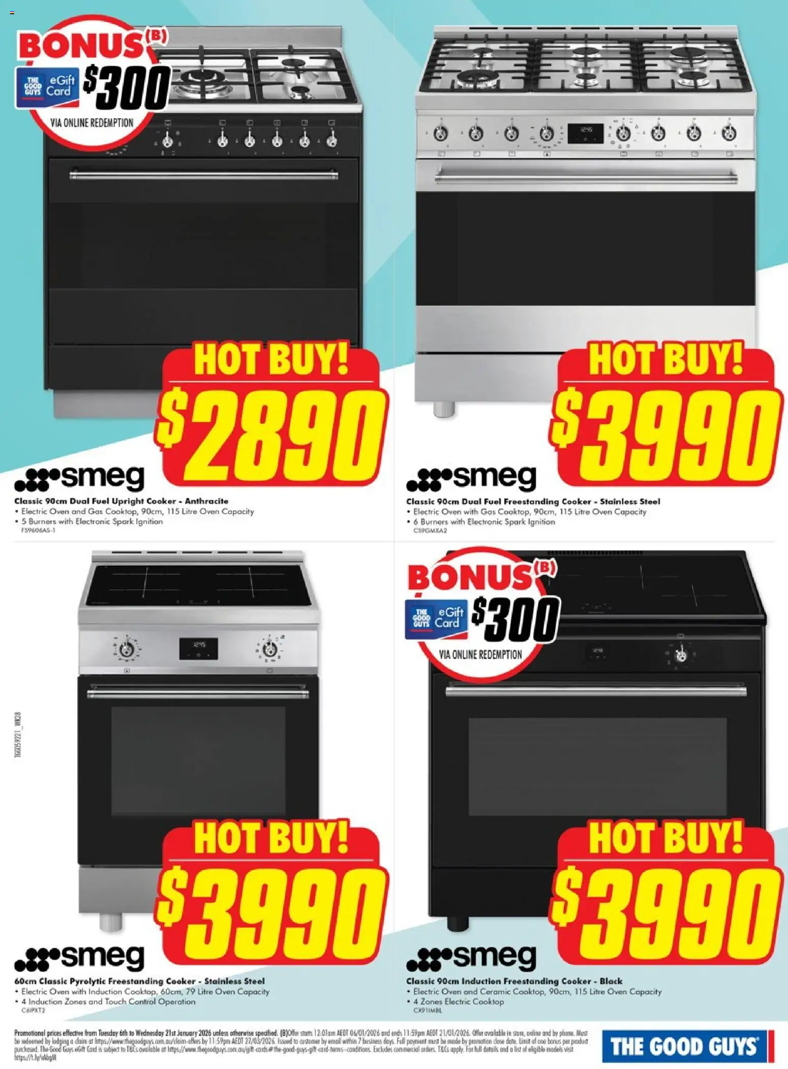 The Good Guys catalogue - valid from 05.01.2026 | Page: 5 | Products: Oven, Cooktop, Safe