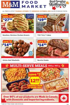 Preview of M&M Food Market weekly flyer / circulaire from shop M&M Food Market valid from 02.10.2025