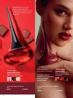 Vista previa de Oriflame campaña 7 2026, nuevo folleto de la tienda, válido en México a partir del 09.05.2026 | Página: 66 | Productos: Chocolate, Top, Perfume