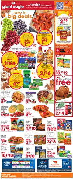 Preview of Giant Eagle weekly ads valid from 18.09.2025