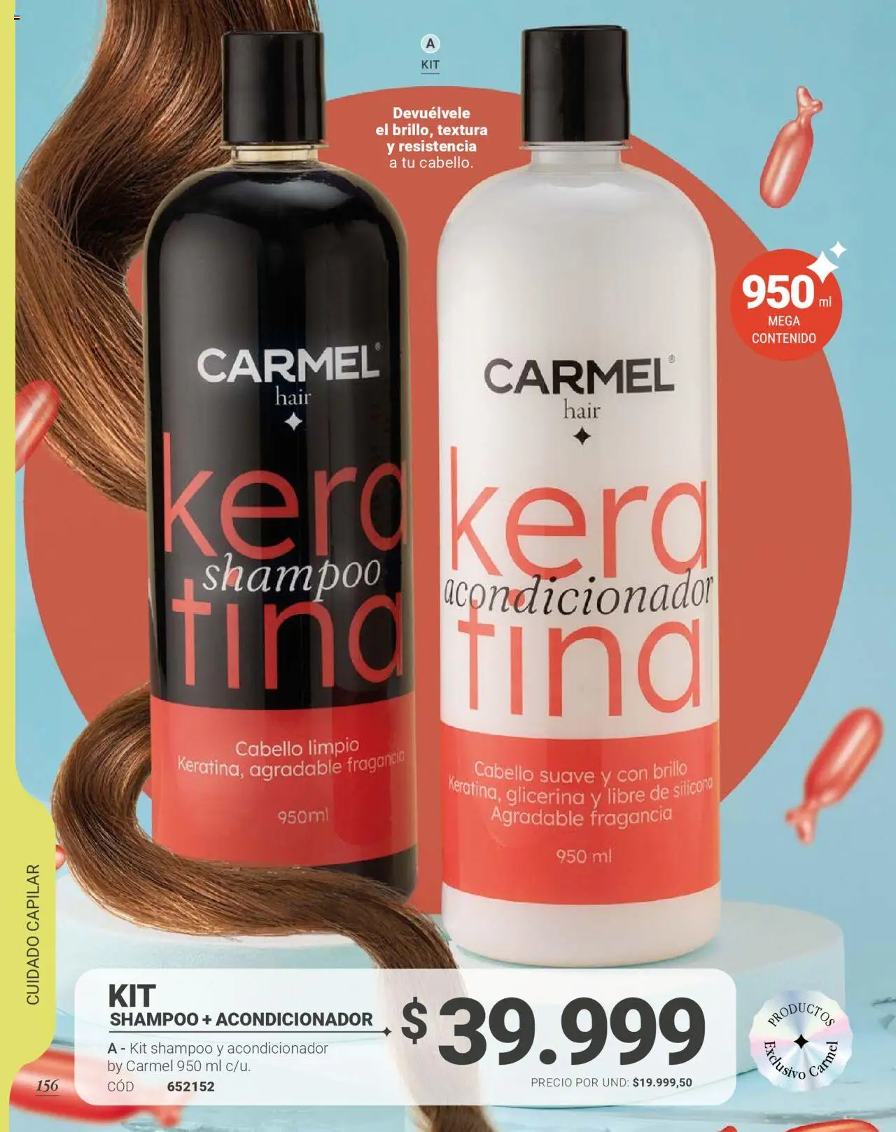 Carmel revista - valida desde el 28.07.2025 | Página: 158 | Productos: Shampoo, Brillo, Fragancia, Acondicionador