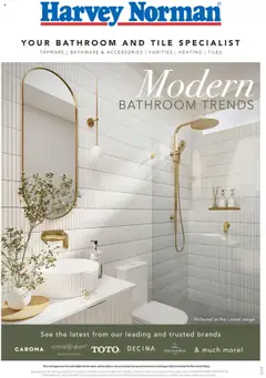 Preview of Harvey Norman - Modern Bathroom Trends - valid from 07.08.2025