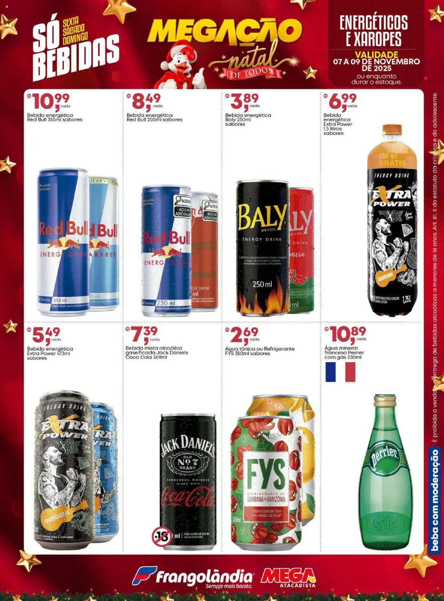 Frangolândia Folheto - válido de 07.11.2025 | Página: 2 | Produtos: Guaraná, Água tônica, Cola, Refrigerante