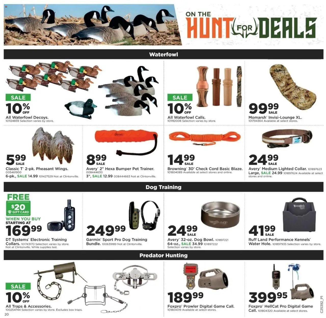 Mills Fleet Farm On the Hunt for Deals - valid from 25.09.2025 | Page: 20 | Products: Box, Water, Game, Waterfowl