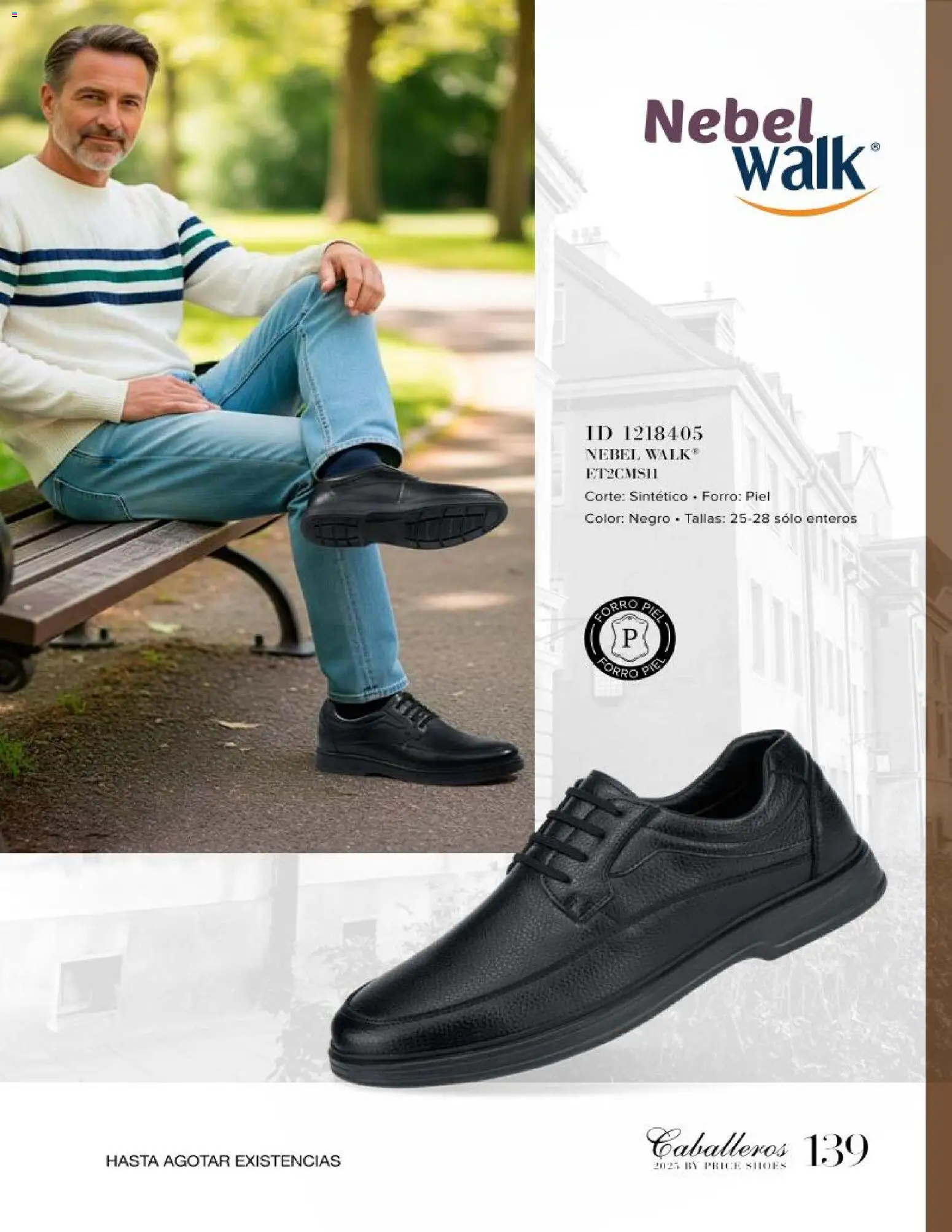 Nuevas ofertas de Price Shoes válidas en toda la República Mexicana desde el 26.11.2025. ¡Encuentra las mejores ofertas en Price Shoes catálogo Caballeros! | Página: 139