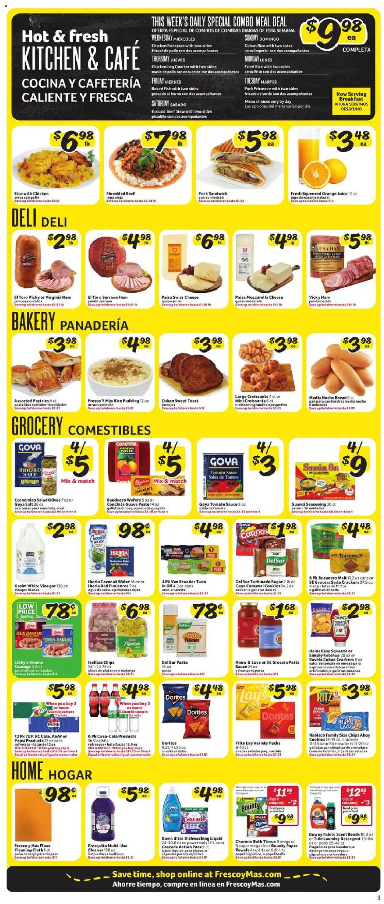 Fresco y Más Weekly Ad - valid from 01.01.2026 | Page: 4 | Products: Vinegar, Pork, Chips, Salt