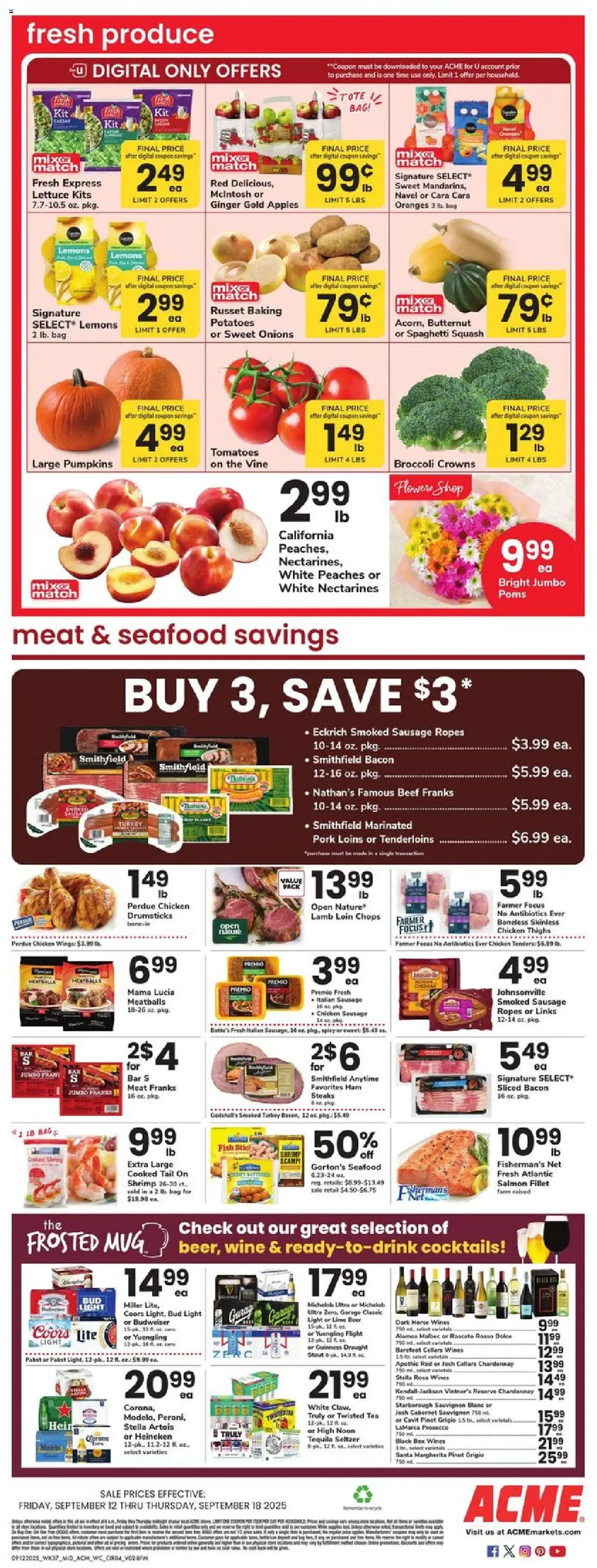 Acme Weekly Ad - valid from 12.09.2025 | Page: 3 | Products: Ginger, Box, Crowns, Fish