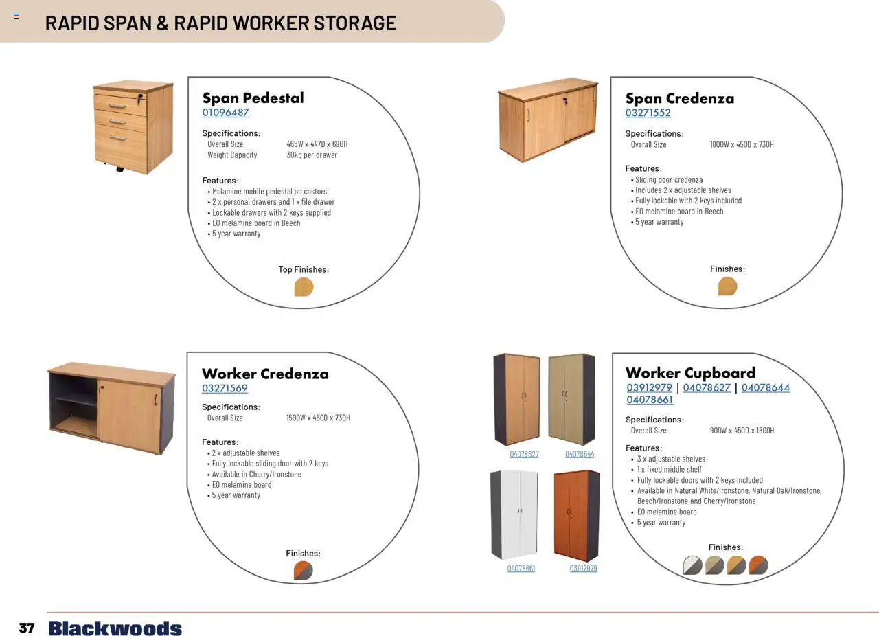 Black Woods catalogue - valid from 18.11.2024 | Page: 38 | Products: Shelf, Door, Drawer, Weight