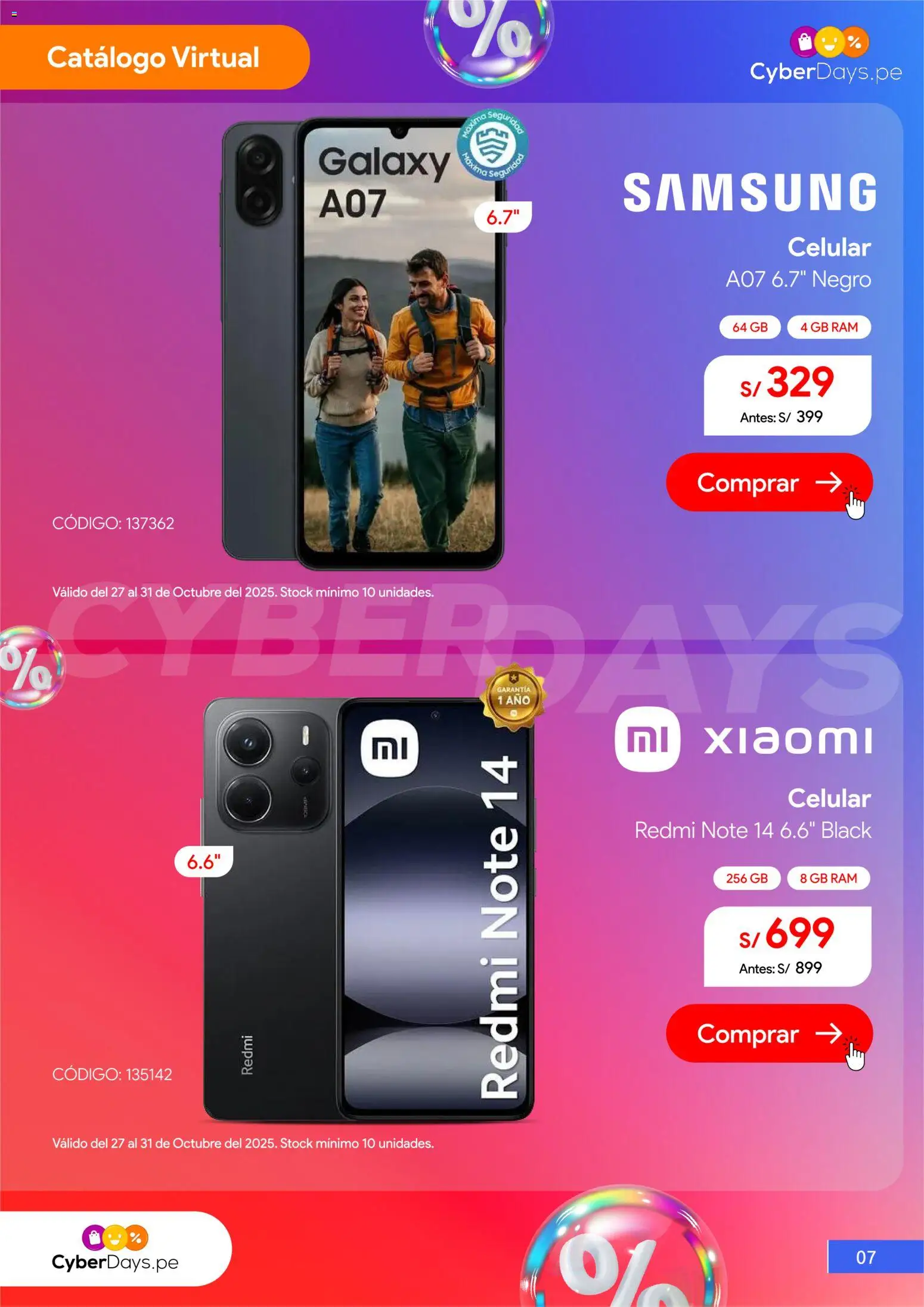 Catálogo Hiraoka válido desde 27.10.2025 | Página: 8 | Productos: Celular