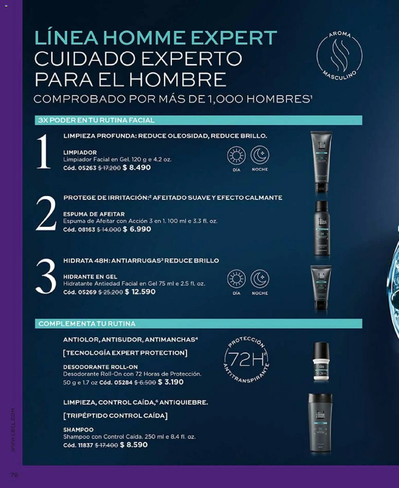 Catálogo L'Bel Campaña2x │ válido desde el 16.01.2026 | Página: 78 | Productos: Espuma, Espuma de afeitar, Desodorante, Shampoo