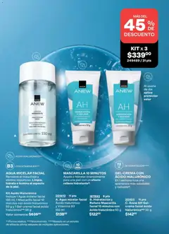 Vista previa de Hidratación y Relleno Mascarilla facial 10 minutos con ácido hialurónico, Ayuda a hidratar intensamente para una piel con un efecto relleno hidratante., nuevo folleto de la tienda, válido en México a partir del 02.04.2026 | Página: 145